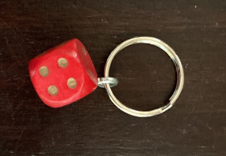 Dobbelsteen Sleutelhanger