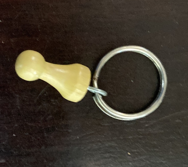 Gele Pion Sleutelhanger